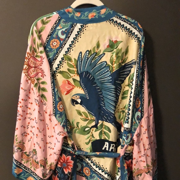 NWOT Farm Rio Arara Floral kimono - Picture 2 of 7